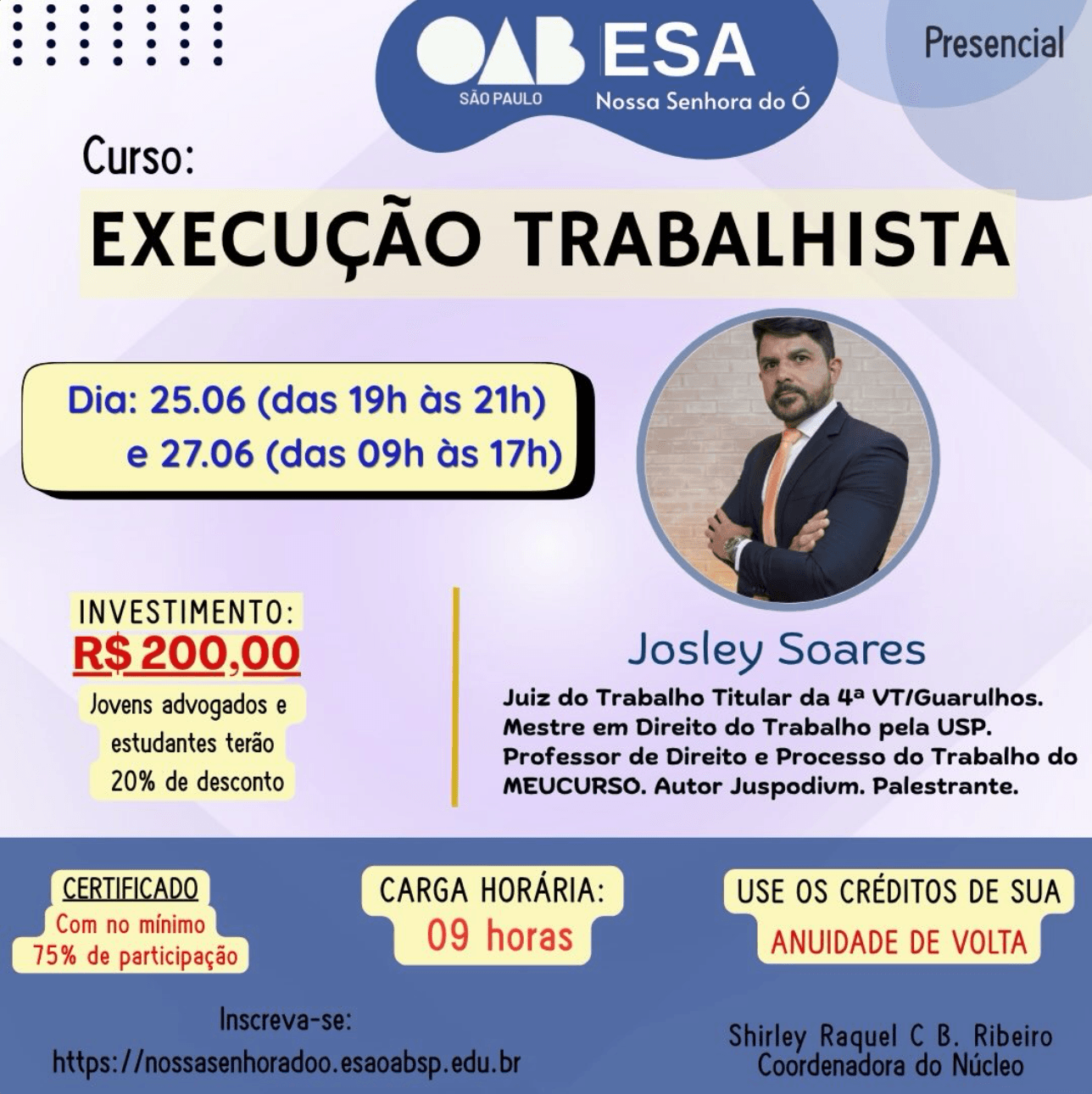 📙 ESA NSO: Curso Execução Trabalhista