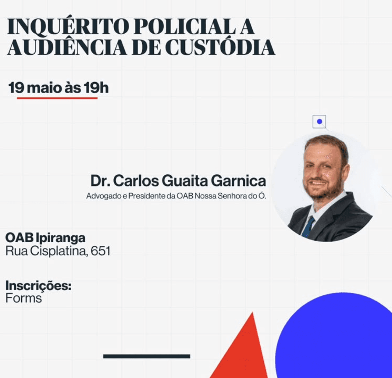 Inquérito Policial à Audiência de Custódia