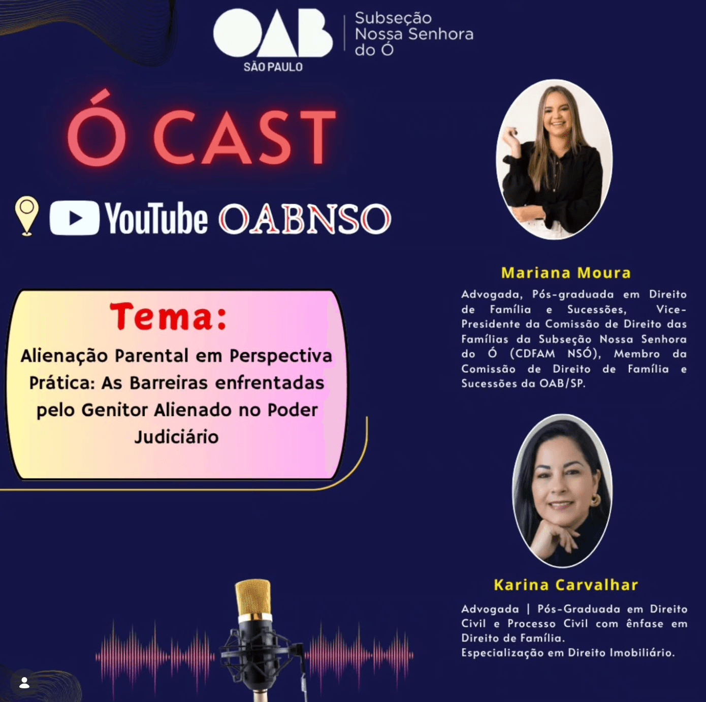 🎙️ Ó CAST: 🎙️ ASSISTA AGORA! Ó CAST:  Alienação Parental em Perspectiva Prática: As Barreiras enfrentadas pelo Genitor Alienado no Poder Judiciário